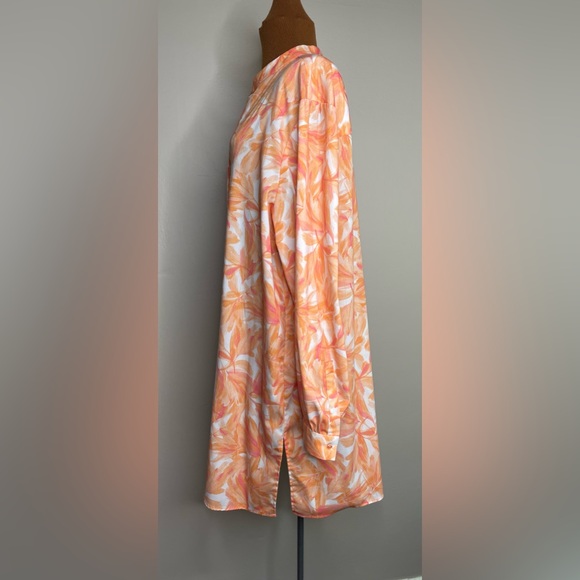 Anne Klein Long Tunic Dress Orange Size XXL - Picture 2 of 8